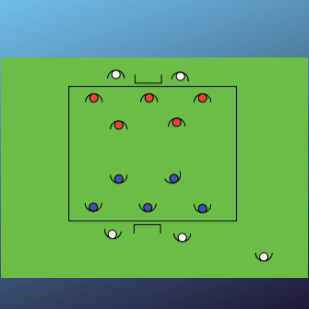 Partido reducido con descarga de puntas